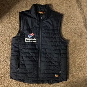 Timberland Navy Blue Vest / Rain Repel / Domino’s supply chain Made CDL team